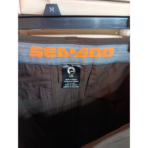 Men's Sea-Doo Adventure Cargo Shorts Large -  Brown - NEW‎ WITH TAGS! - Picture 6 of 6